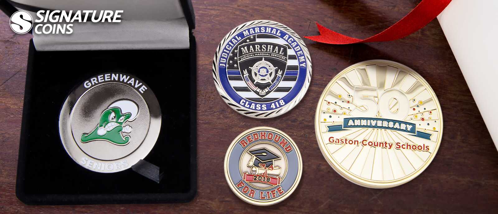 Commemorative Graduation Challenge Coins