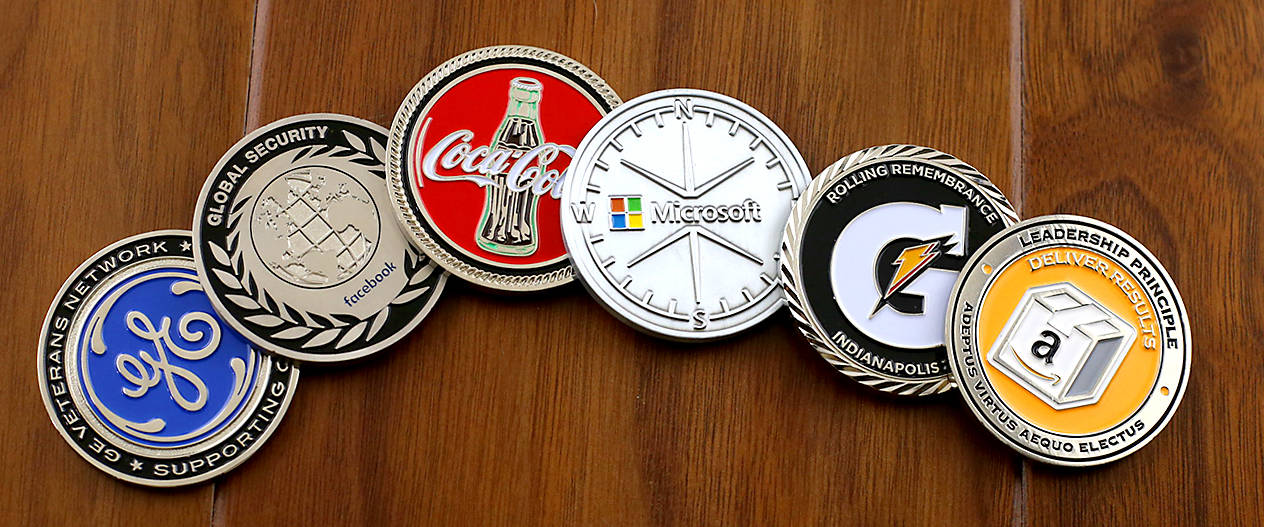 Corporate Challenge Coins for Employee Recognition