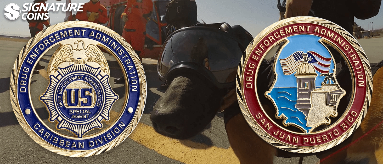 DEA Challenge Coins