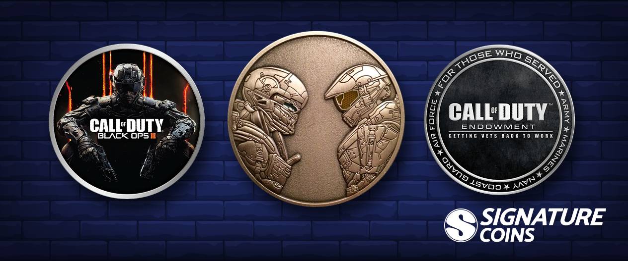 Military Challenge Coins from Halo and Call of Duty