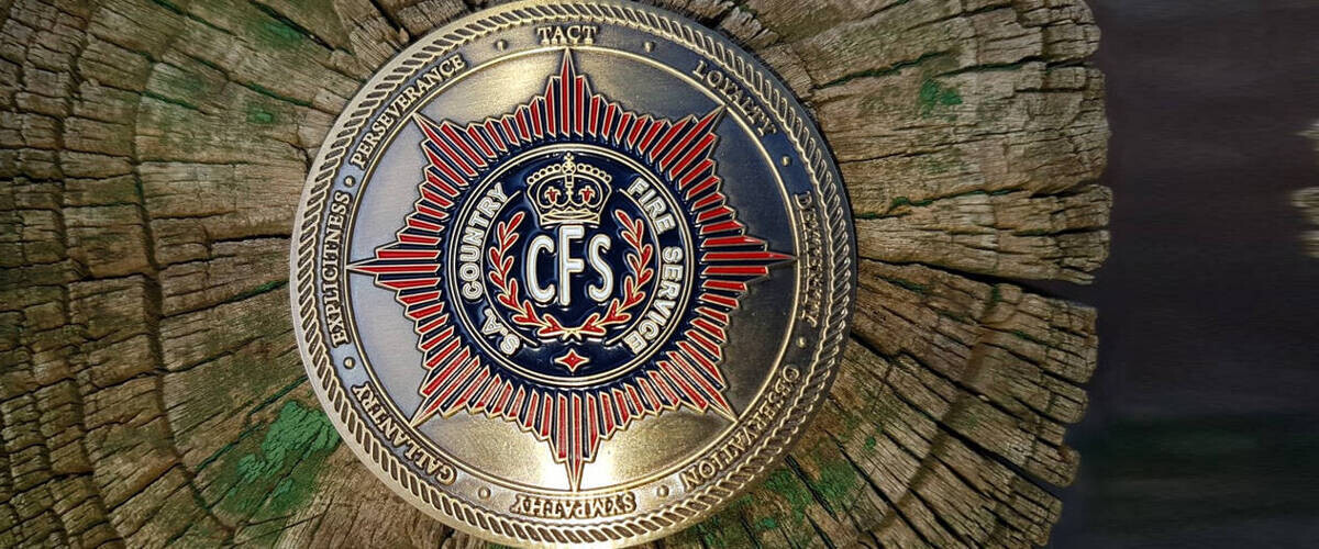 S.A. Country Fire Services Challenge Coin