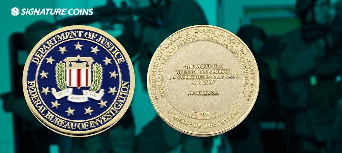Signature Coins FBI Challenge Coin