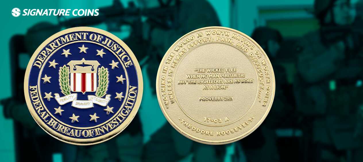 Signature Coins FBI Challenge Coin