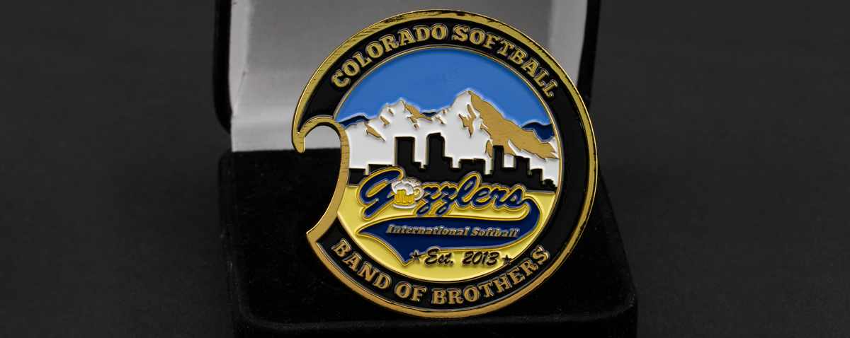 Guzzlers International Softball Bottle Opener Coin