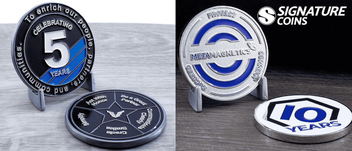 Design Your Years of Service Coins With Us